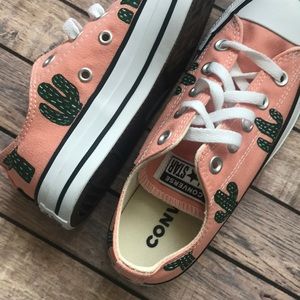Converse Shoes - Cactus hand painted converse women’s size 5 Converse Shoes - Cactus hand painted converse women’s size 5